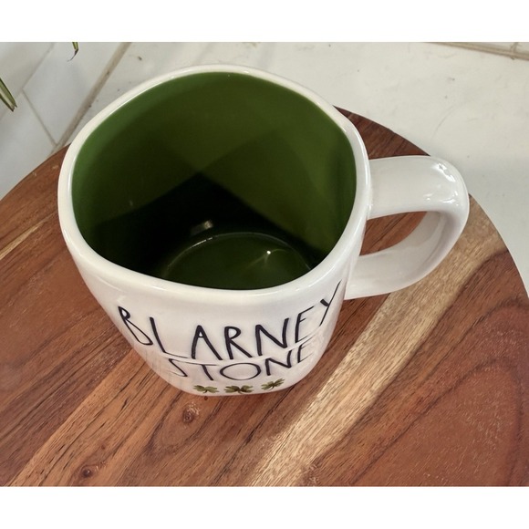 Rae Dunn Mugs St. Patrick's Day (2) and Terramoto Stacking Bowls (3) White/Green - Picture 3 of 16